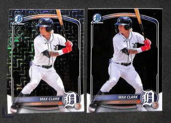 2025 Bowman Draft:  Max Clark {2-Card Lot / Refractor}