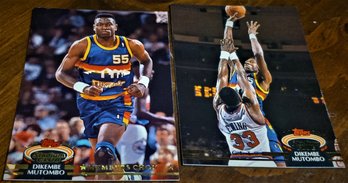 1993 Topps Stadium Club:  Dikembe Mutumbo {2 Card Lot}