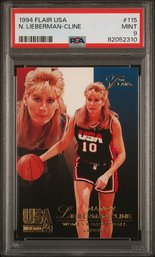 1994 Flair USA Commemorative Card:  Nancy Lieberman-Cline...PSA '9' Mint