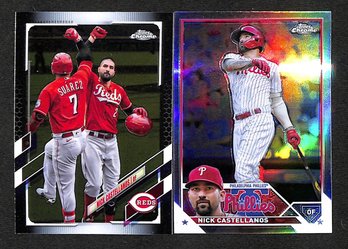 2021 & 2023 Topps Chrome:  Nick Castellanos