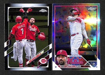 2021 & 2023 Topps Chrome:  Nick Castellanos