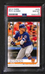 2019 Topps:  Pete Alonso - PSA Gem Mint '10' {Rookie Card}