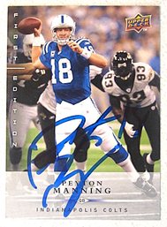 Peyton Manning - Autographed Sports Card {Certificate Of Authenticity}