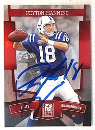 Peyton Manning - Autographed Sports Card {Certificate Of Authenticity}