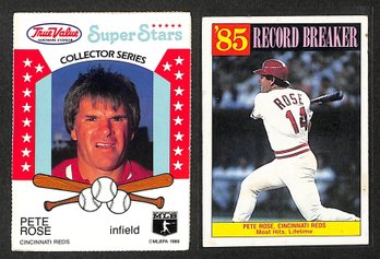 1986 Topps & True Value Collector Cards:  Pete Rose