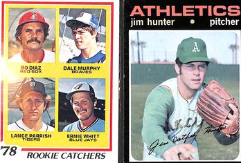 1978 & 1971 Topps:  Rookie Catchers & Jim 'Catfish' Hunter