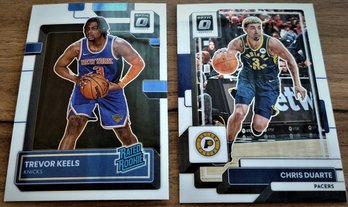 2022-23 Panini-Donruss Optic:  Trevor Keels {Rated Rookie} & Chris Durante {2-Card Lot}
