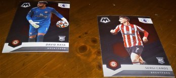 2021-22 Panini Prizm Mosaic Premier League Soccer Cards:   David Raya & Sergi Canos (Rookie Card