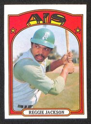 1972 Topps:  Reggie Jackson {Hall Of Fame}