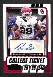 2021 Panini Contenders Draft Picks:  Rhamondre Stevenson {Certified Autograph}