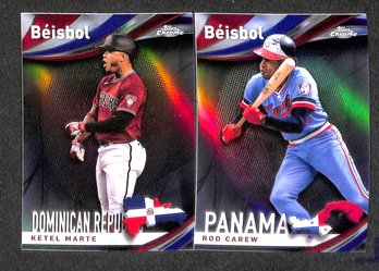 2023 Bowman Chrome:  Ketel Marte & Rod Carew {Beisbol}