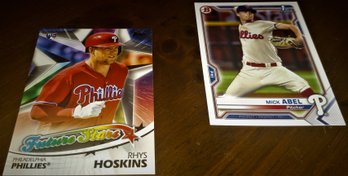 2018 Topps & 2021 Bowman (1st):  Rys Hoskins (RC) & Mick Abel (1st Card)