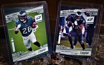 2021 Panini Prestige:  Miles Sanders & Travis Fulgham