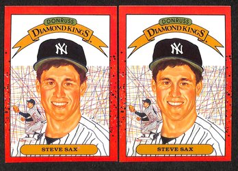 1989 Leaf Donruss {Diamond Kings}:  Steve Sax