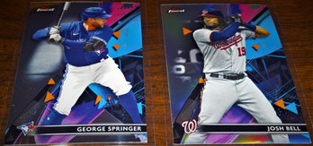 2021 Topps Finest:  George Springer & Josh Bell