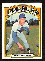 1972 Topps:  Don Sutton {Hall Of Famer}