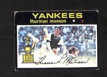 1971 Topps:  Thurman Munson