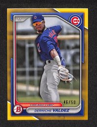 2024 Bowman:  Derniche Valdez (Serial # 46/50}
