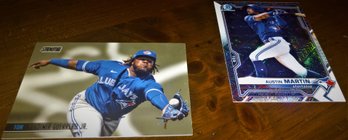 2021 Topps Stadium Club & 2021 Bowman Chrome:  Vladimir Guerrero & Austin Martin (Mojo Refractor)