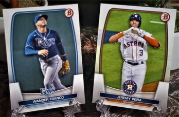 2023 Bowman Chrome: Wander Franco & Jeremy Pena {2-Card Lot}
