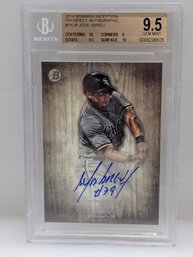 2014 Bowman Inception :  Jose Abreau {Prospect} - Certified Autograph BGS 'Gem Mint 9.5'