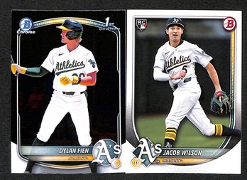 2025 Bowman Chrome:  Dylan Fein {1st} & Jacob Wilson {RC}