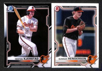 2021 Bowman Chrome:  Heston Kjerstad & Gunnar Henderson
