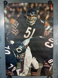 Dick Butkus - Chicago Bears:  Original Sports Illustrated 1969 Poster {24' X 36'}