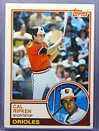 Cal Ripken Jr:  1983 Topps {2nd Year Card}
