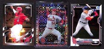 2021 Bowman/Topps Chrome & 2024 Topps Chrome:  Yadier Modina Sonny Gray & Dylan Carlson