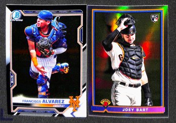 2021 Bowman Chrome:  Francisco Alvarez & Joey Bart {RC}