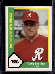 Curt Schilling:  {Minor League Rookie Card} - 1990 CMC #5 Rochester Red Wings