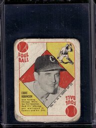 1951 Topps:  Eddie Robinson  {Red Back}