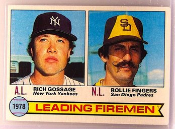 1979 Topps:  Goose Gossage & Rollie Fingers {2 Hall Of Fame Relievers}
