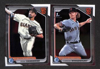 2024 Bowman Chrome:  Ryan Vanderhei {1st} & Carson Whisenhut {1st}