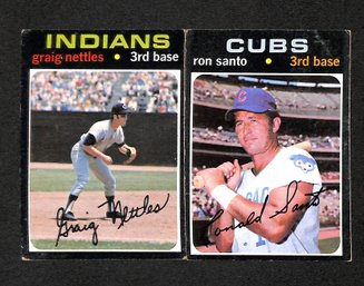 1971 Topps:  Graig Nettles & Ron Santo