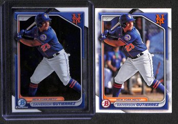 2024 Bowman:  Daiverson Gutierrez {2-Card Lot}