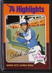 1975 Topps:  Hank Aaron {'74 HR Highlights}