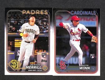 2024 Topps Chrome:  Jackson Merrill {RC} & Mason Winn {RC}