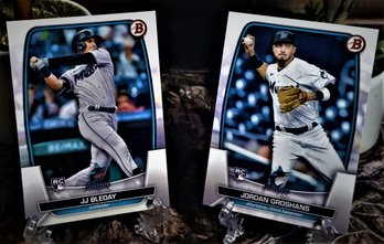 2023 Bowman Chrome:  Christopher Morel & Lenyn Sosa {2-Card 'Rookie' Lot}