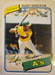 1980 Topps:  Rickey Henderson {Rookie Card}