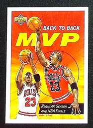 1992 Upper Deck:  Michael Jordan {MVP Back To Back}
