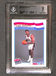 1991 NBA Hoops:  Karl Malone - BGS 9 {Mint}