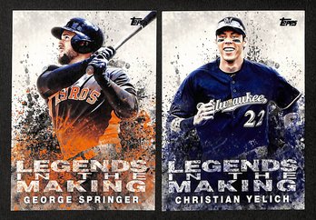 2018 Topps:  George Springer & Christian Yelich