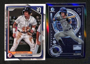2023 Bowman Chrome:  Max Clark {2-Card Lot}