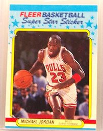 1988 Fleer All Star Sticker:  Michael Jordan