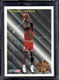 1993-94 Fleer:  Michael Jordan - 'League Leader'