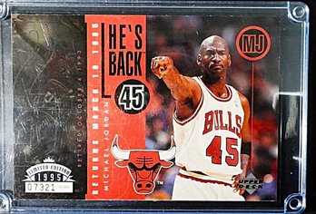 Michael Jordan {1995 Upper Deck... Authenticated # 7321/10,000}  'Limited Edition'