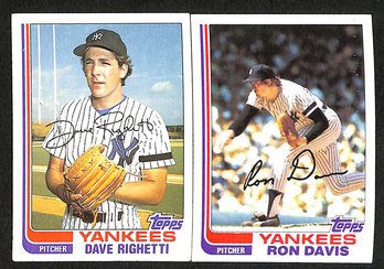1982 Topps:  Dave Righetti & Ron Davis
