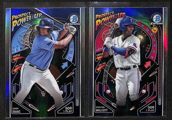 2024 Bowman Chrome:  Xavier Isaac & Sebastian Walcott 'Prospect Power Up'